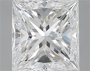 Picture of 3.01 Carats, Princess H Color, SI1 Clarity and Certified by GIA