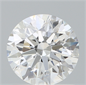 Lab Created Diamond 1.20 Carats, Round with Excellent Cut, D Color, VVS2 Clarity and Certified by IGI
