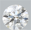 Lab Created Diamond 1.27 Carats, Round with Excellent Cut, D Color, VVS2 Clarity and Certified by IGI