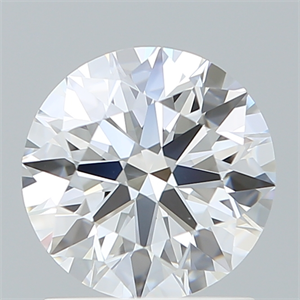 Picture of Lab Created Diamond 1.38 Carats, Round with Ideal Cut, E Color, VVS2 Clarity and Certified by IGI