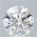 Lab Created Diamond 1.42 Carats, Round with Excellent Cut, D Color, VVS2 Clarity and Certified by IGI