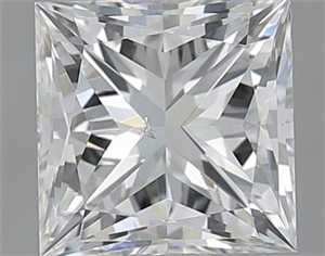 Picture of 1.01 Carats, Princess F Color, SI1 Clarity and Certified by GIA
