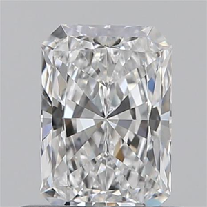 Picture of 0.61 Carats, Radiant E Color, SI1 Clarity and Certified by GIA