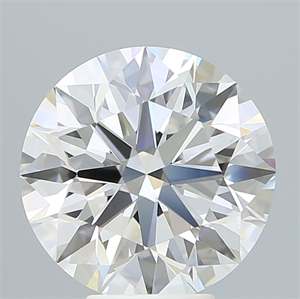 Picture of Lab Created Diamond 6.20 Carats, Round with Ideal Cut, F Color, VVS2 Clarity and Certified by IGI