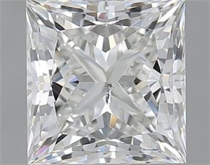 Picture of 1.50 Carats, Princess I Color, SI2 Clarity and Certified by GIA