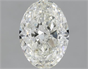1.50 Carats, Oval J Color, SI1 Clarity and Certified by GIA