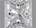 1.00 Carats, Princess G Color, SI1 Clarity and Certified by GIA