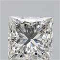 0.80 Carats, Princess J Color, VS2 Clarity and Certified by GIA