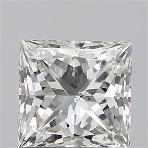Picture of 0.91 Carats, Princess I Color, SI2 Clarity and Certified by GIA
