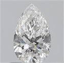 0.52 quilates, De pera , Color E, claridad I1 y certificado por GIA