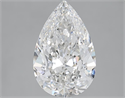 3.01 Carats, Pear F Color, SI1 Clarity and Certified by GIA