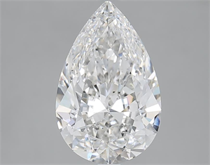 Picture of 3.01 Carats, Pear F Color, SI1 Clarity and Certified by GIA
