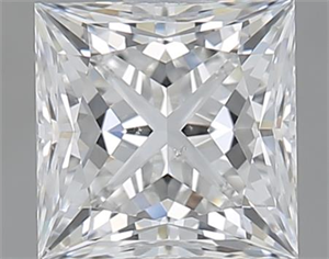 Picture of 1.01 Carats, Princess E Color, SI1 Clarity and Certified by GIA