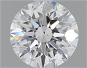 0.70 Carats, Round with Excellent Cut, E Color, SI1 Clarity and Certified by GIA