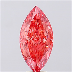 Picture of Lab Created Diamond 7.57 Carats, Marquise with  Cut, Fancy Vivid Pink Color, VS1 Clarity and Certified by IGI