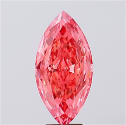 Picture of Lab Created Diamond 6.39 Carats, Marquise with  Cut, Fancy Vivid Pink Color, VS2 Clarity and Certified by IGI