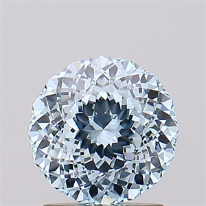 Picture of Lab Created Diamond 1.60 Carats, ROUND POLYGON with  Cut, Fancy Intense Blue Color, VVS2 Clarity and Certified by IGI