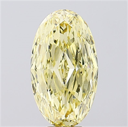 Foto Del inventario de diamantes de laboratorio, 7.51 quilates, Ovalado , Color Fancy Vivid Yellow, claridad VVS2 y certificado IGI de