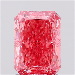 Foto Del inventario de diamantes de laboratorio, 1.53 quilates, Radiante , Color Fancy Vivid Pink, claridad VS1 y certificado IGI de