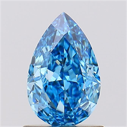 Foto Del inventario de diamantes de laboratorio, 1.01 quilates, De pera , Color Fancy Vivid Blue, claridad VS2 y certificado IGI de