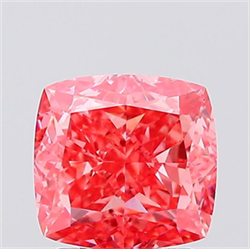 Picture of Lab Created Diamond 2.00 Carats, SQUARE CUSHION with  Cut, Fancy Vivid Pink Color, VS1 Clarity and Certified by IGI
