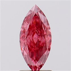 Picture of Lab Created Diamond 1.58 Carats, Marquise with  Cut, Fancy Vivid Pink Color, VS1 Clarity and Certified by IGI