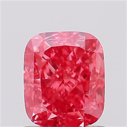 Picture of Lab Created Diamond 1.01 Carats, Cushion with  Cut, Fancy Vivid Pink Color, VS1 Clarity and Certified by IGI