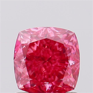 Picture of Lab Created Diamond 1.05 Carats, SQUARE CUSHION with  Cut, Fancy Vivid Pink Color, VS1 Clarity and Certified by IGI