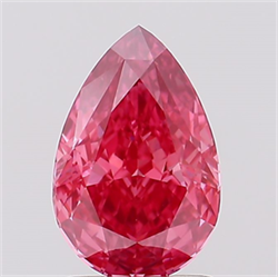Picture of Lab Created Diamond 1.54 Carats, Pear with  Cut, Fancy Vivid Pink Color, VVS2 Clarity and Certified by IGI