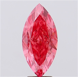 Picture of Lab Created Diamond 5.21 Carats, Marquise with  Cut, Fancy Vivid Pink Color, VS2 Clarity and Certified by IGI