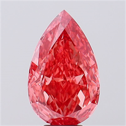Foto Del inventario de diamantes de laboratorio, 7.52 quilates, De pera , Color Fancy Vivid Pink, claridad VS2 y certificado IGI de