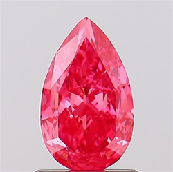 Picture of Lab Created Diamond 1.06 Carats, Pear with  Cut, Fancy Vivid Pink Color, VS1 Clarity and Certified by IGI
