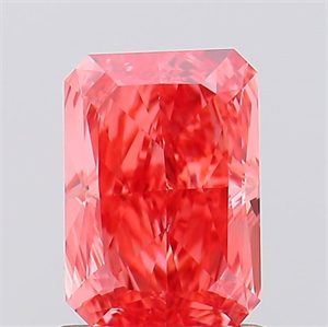 Picture of Lab Created Diamond 1.01 Carats, Radiant with  Cut, Fancy Vivid Pink Color, VVS2 Clarity and Certified by IGI