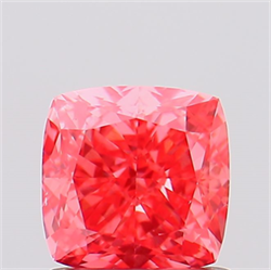 Picture of Lab Created Diamond 1.14 Carats, SQUARE CUSHION with  Cut, Fancy Vivid Pink Color, VS2 Clarity and Certified by IGI