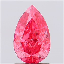 Picture of Lab Created Diamond 1.50 Carats, Pear with  Cut, Fancy Vivid Pink Color, VS1 Clarity and Certified by IGI