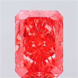 Picture of Lab Created Diamond 6.00 Carats, Radiant with  Cut, Fancy Vivid Pink Color, VS1 Clarity and Certified by IGI