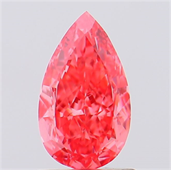 Picture of Lab Created Diamond 1.14 Carats, Pear with  Cut, Fancy Vivid Pink Color, VS1 Clarity and Certified by IGI