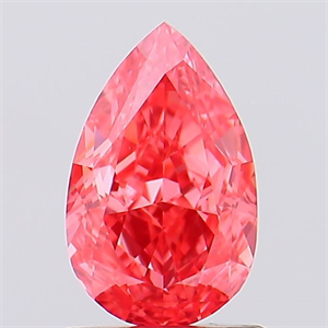 Picture of Lab Created Diamond 1.22 Carats, Pear with  Cut, Fancy Vivid Pink Color, VS1 Clarity and Certified by IGI