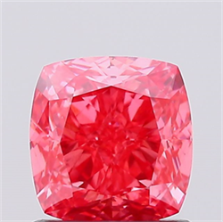 Picture of Lab Created Diamond 1.05 Carats, SQUARE CUSHION with  Cut, Fancy Vivid Pink Color, VS1 Clarity and Certified by IGI