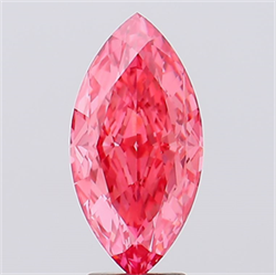 Picture of Lab Created Diamond 4.01 Carats, Marquise with  Cut, Fancy Vivid Pink Color, VS1 Clarity and Certified by IGI