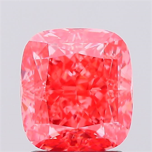 Picture of Lab Created Diamond 2.01 Carats, Cushion with  Cut, Fancy Vivid Pink Color, VS2 Clarity and Certified by IGI