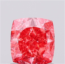 Foto Del inventario de diamantes de laboratorio, 1.05 quilates, Del cojín , Color Fancy Vivid Pink, claridad VS2 y certificado IGI de