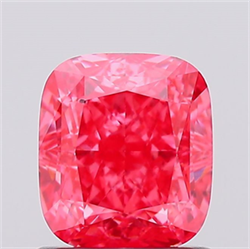Picture of Lab Created Diamond 1.20 Carats, Cushion with  Cut, Fancy Vivid Pink Color, VS2 Clarity and Certified by IGI