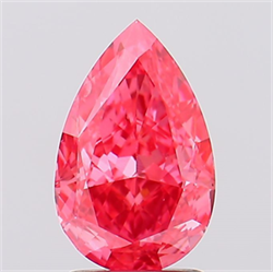 Picture of Lab Created Diamond 2.26 Carats, Pear with  Cut, Fancy Vivid Pink Color, VS2 Clarity and Certified by IGI