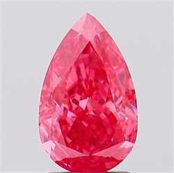 Picture of Lab Created Diamond 2.07 Carats, Pear with  Cut, Fancy Vivid Pink Color, VVS2 Clarity and Certified by IGI