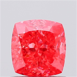 Picture of Lab Created Diamond 1.02 Carats, SQUARE CUSHION with  Cut, Fancy Vivid Pink Color, VS1 Clarity and Certified by IGI
