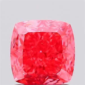 Picture of Lab Created Diamond 1.52 Carats, SQUARE CUSHION with  Cut, Fancy Vivid Pink Color, VS2 Clarity and Certified by IGI