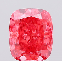 Picture of Lab Created Diamond 2.14 Carats, Cushion with  Cut, Fancy Vivid Pink Color, VS1 Clarity and Certified by IGI