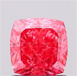 Picture of Lab Created Diamond 1.03 Carats, SQUARE CUSHION with  Cut, Fancy Vivid Pink Color, VS1 Clarity and Certified by IGI