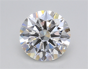 Picture of Lab Created Diamond 1.84 Carats, Round with Ideal Cut, D Color, VS1 Clarity and Certified by IGI